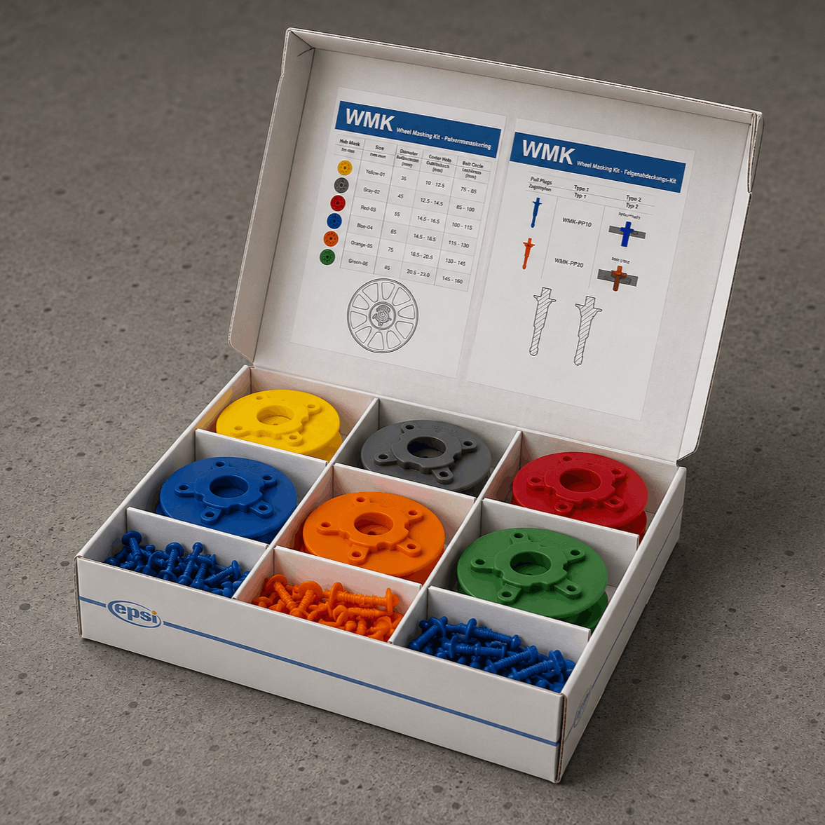 EPSI 124 Piece Wheel Masking Kit